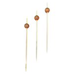 Шпажка для канапэ шар 12 см в упаковке по 100 шт.(100 уп/кор) бамбук