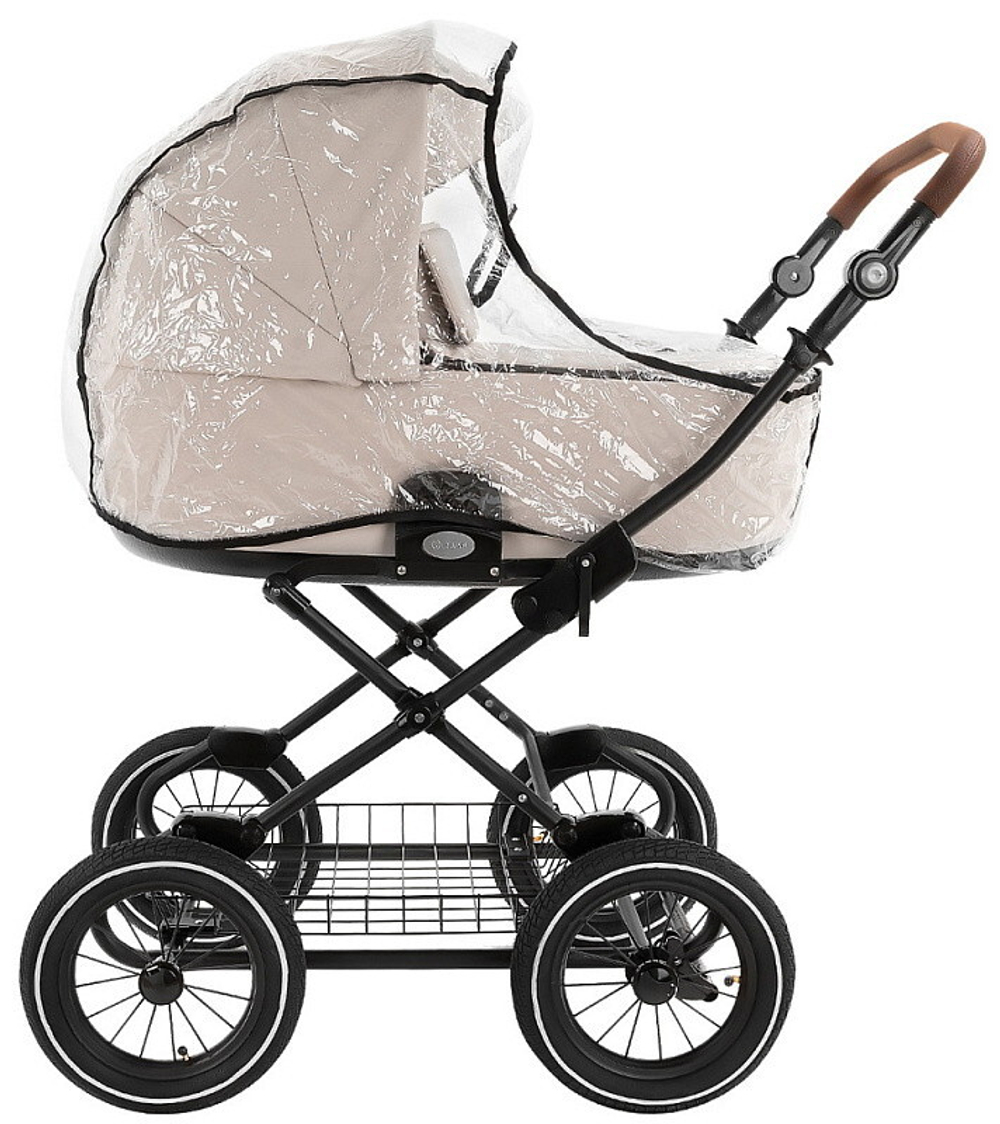 Детская коляска Roan Bass Next Classic Кожа d12 3 в 1 с автокреслом Elo Lux Black RCL301/1 Island Stone