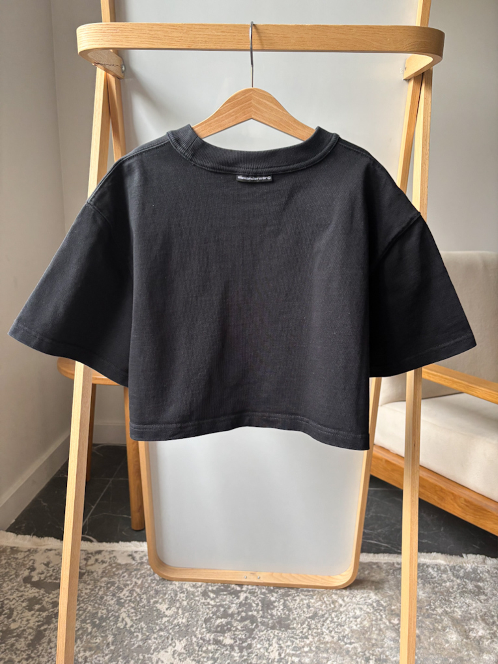 Хлопковая футболка Alexander Wang, M