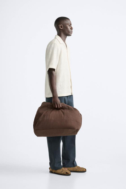 ZARA ЖАККАРДОВАЯ РУБАШКА, ЖЕЛТОВАТО-БЕЛЫЙ