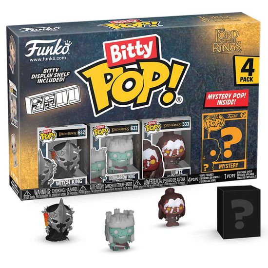 Фигурка Funko Bitty POP! LOTR Witch King+Dunharrow King+Lurts+Mystery (1 of 4) 4PK 75459 / Фигурка Фанко Битти ПОП! по мотивам фильма "Властелин колец"