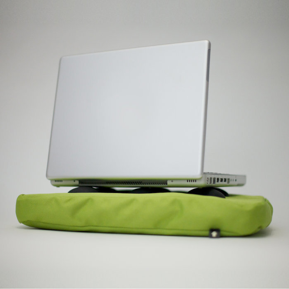 Подставка для ноутбука surfpillow hightech зеленая-черная