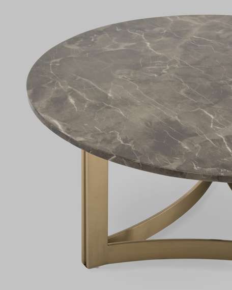 Журнальный столик Кассия 90*90 см темная керамика