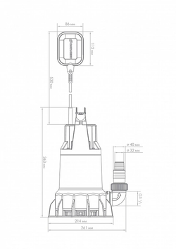 Дренажный насос Джилекс «ДРЕНАЖНИК» 350/17