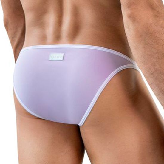 Мужские трусы слипы сиреневые Clever Moda RELAX BRIEF 184819