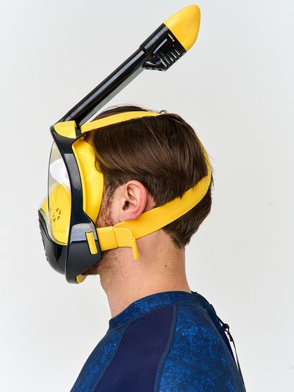 Маска полнолицевая Sargan Планета океан 2.0 черный/желтый