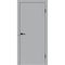Купить Дверь экошпон Техно серая кромка ABS чёрная