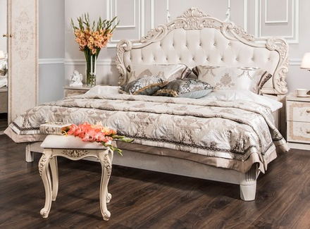 Патрисия (Эра) Кровать двухместная 1600мм (крем)