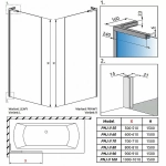 Шторка для ванны Radaway Modo SL PNJ II 80 стекло прозрачное/профиль хром