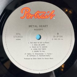 Винтажная виниловая пластинка LP Accept Metal Heart (Japan 1985) (No Obi)