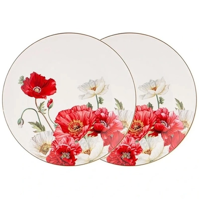 Набор тарелок закусочных 2шт «Маки» 20,5см
