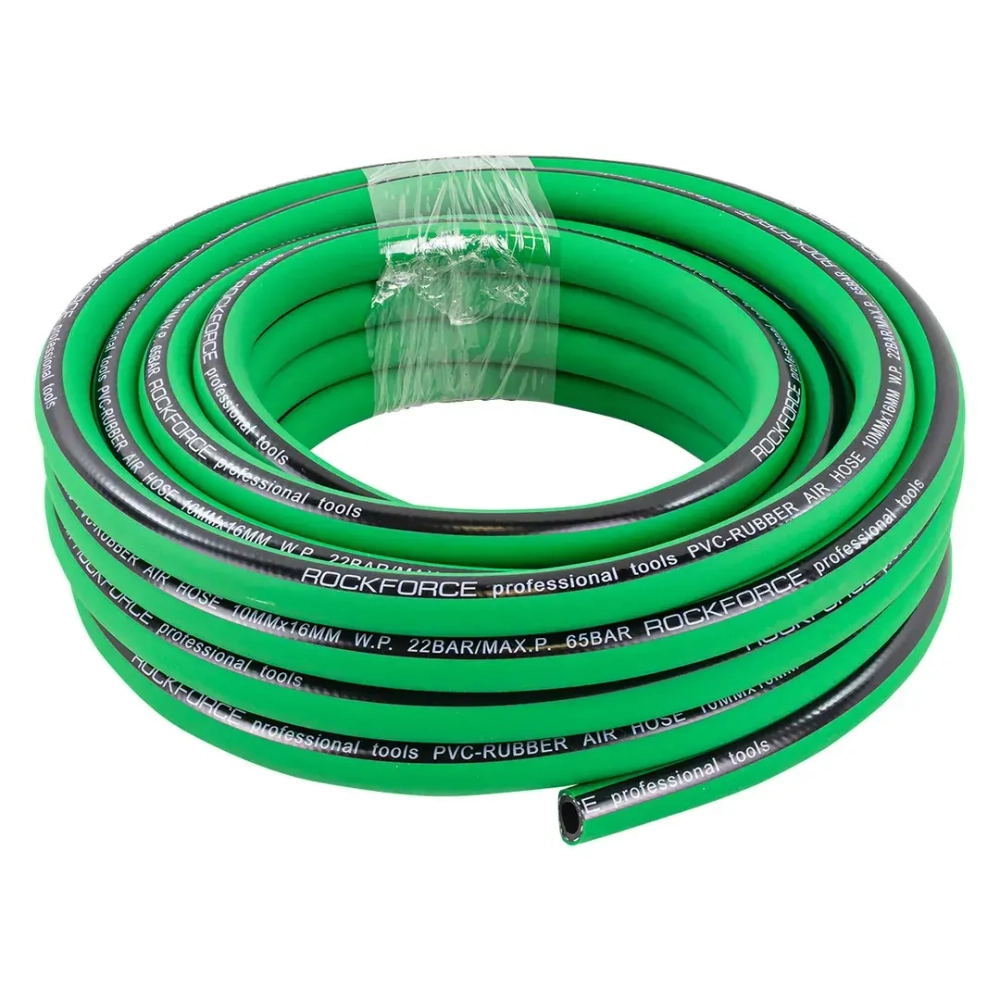 Шланг воздушный резиновый армированный 10*16мм*10м RockForce##Rock FORCE RF-AHC-52H