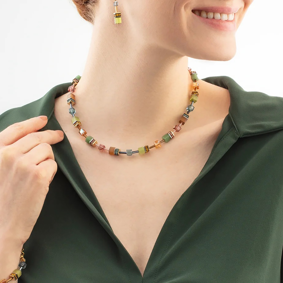 Колье Coeur de Lion Olive-Green 2838/10-0905