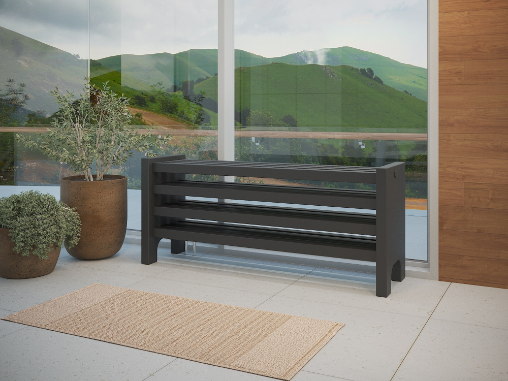 Горизонтальные дизайн-радиаторы Q500 1500мм с боковым подключением