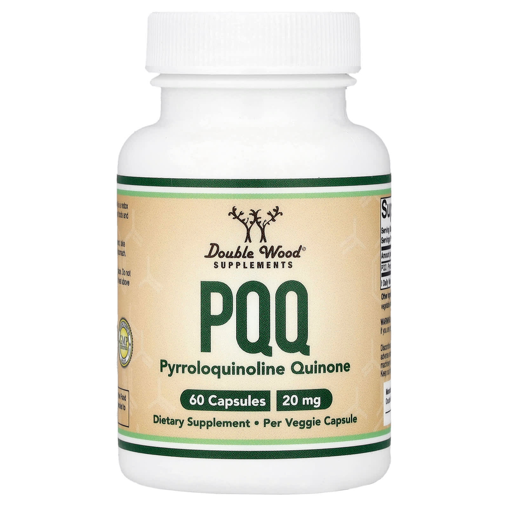 Double Wood Supplements, PQQ, 20 мг, 60 капсул