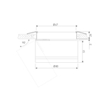 Встраиваемый поворотный светодиодный светильник 8W 4200K чёрный 25035/LED