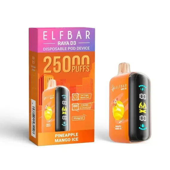 Elf Bar RAYA D3 — Pineapple Mango Ice (5% nic)