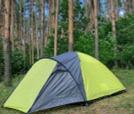 Палатка Virtey Discovery-3 (105+210)х210х130см 3чел 1200мм вес 3.5кг