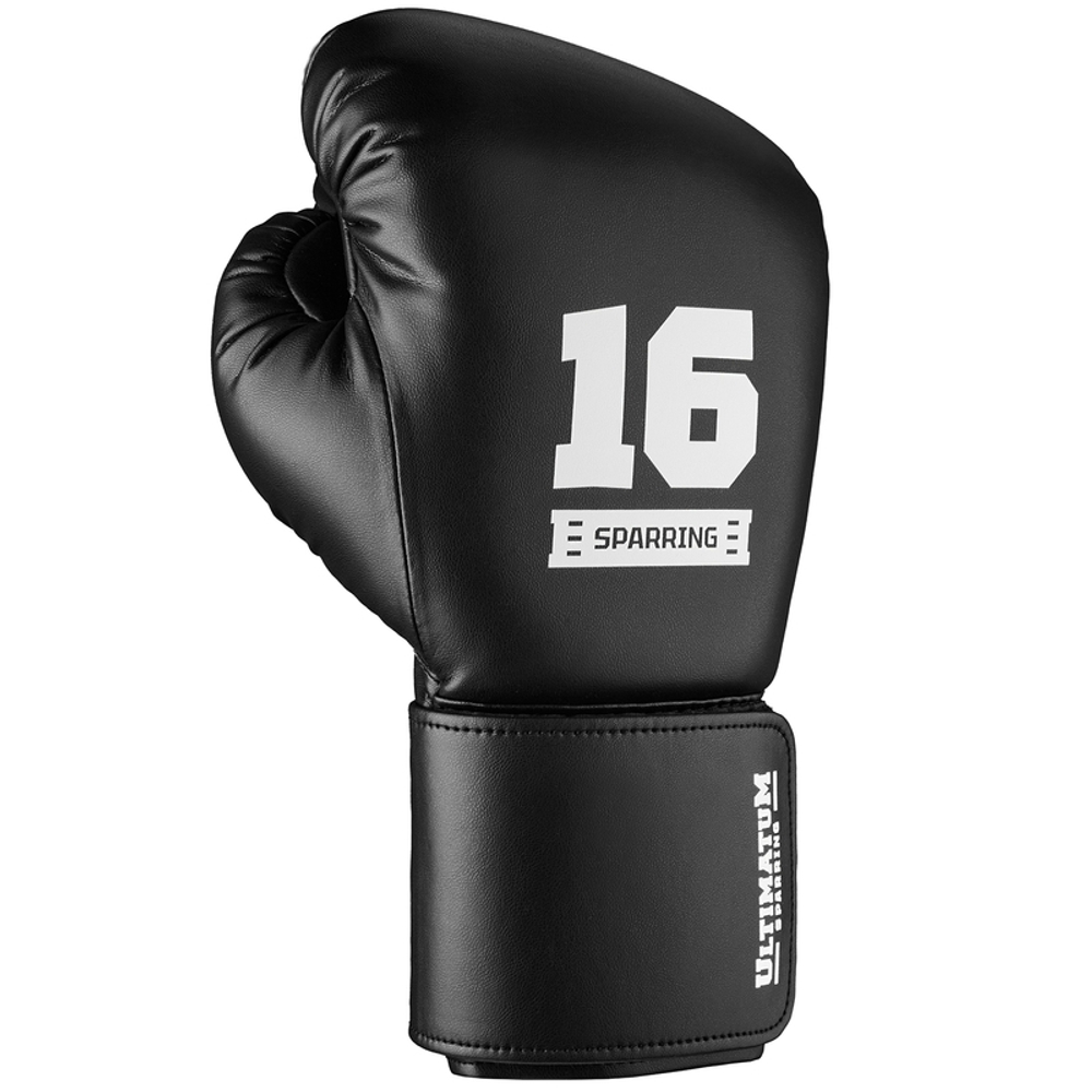 Безопасные перчатки для спарринга Ultimatum Boxing Черные