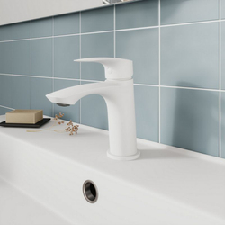Смеситель для раковины, белый матовый, RORA, MILARDO, RORWT00M01