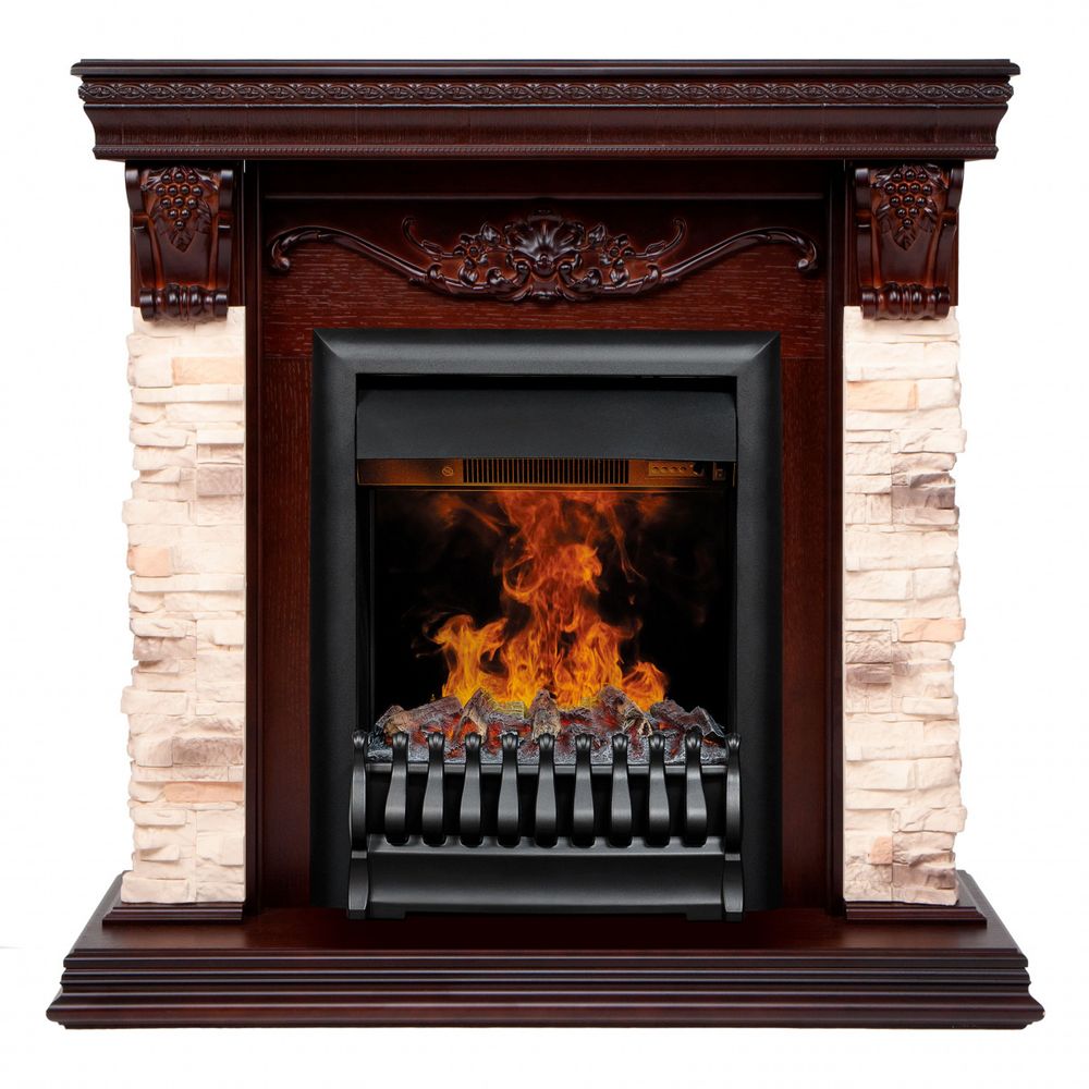 Электрокамин RealFlame Patricia NT орех c 3D Oregan