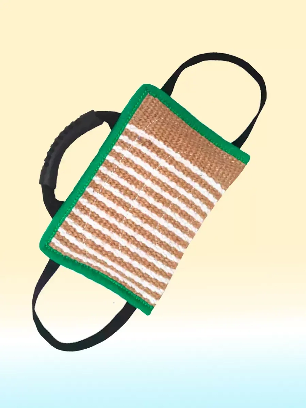 Подушка ухватка с 3-мя ручками зеленая