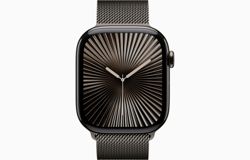 Apple Watch Series 10, 42 мм, титан Серого цвета, миланский сетчатый браслет