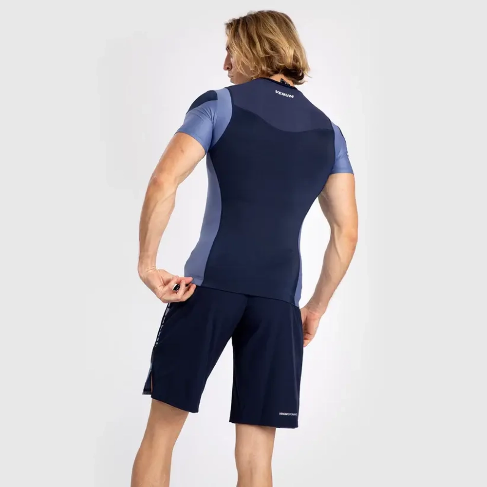 рашгард Venum Tempest SS Navy Blue/Blue