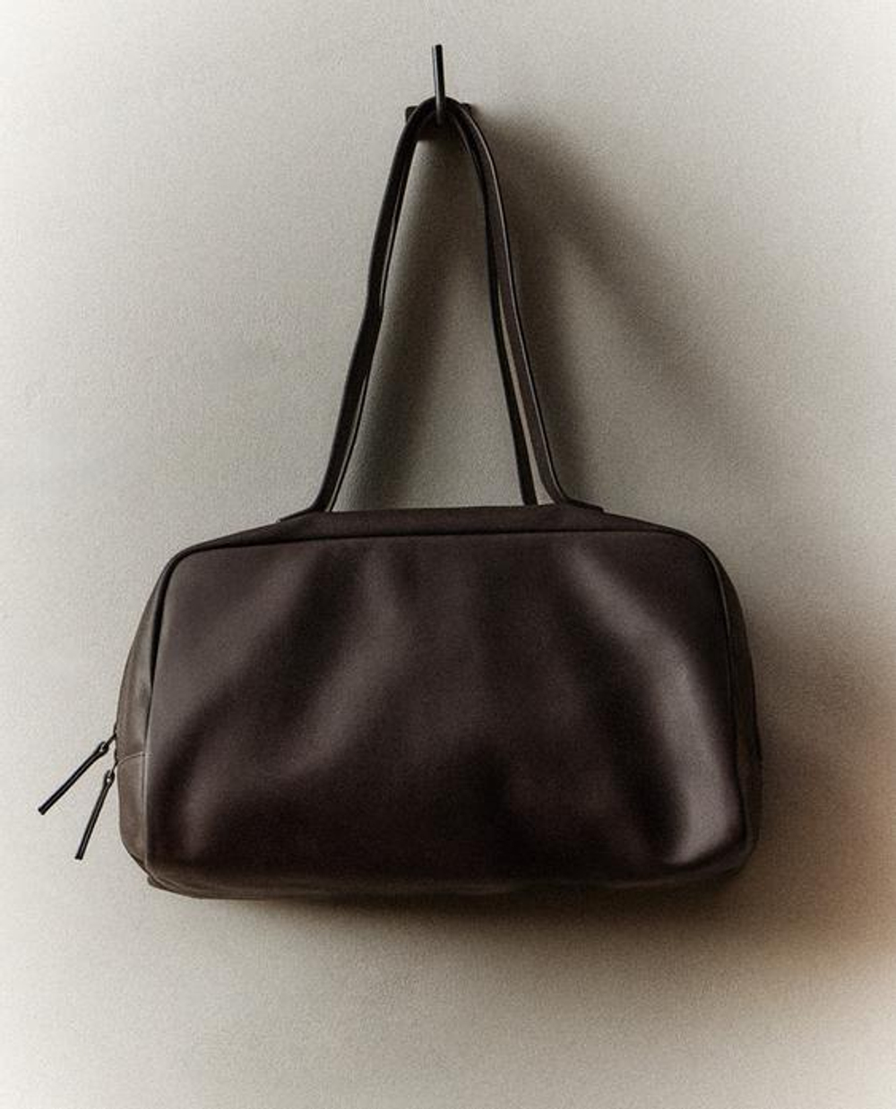 ZARA HOME МИНИ-СУМКА ТОУТ, КОРИЧНЕВЫЙ