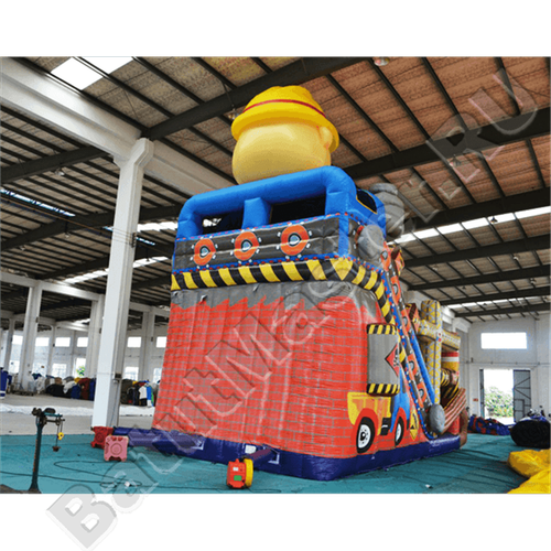 Коммерческий надувной батут "Большой строитель"