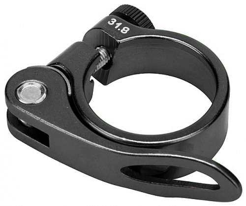 Зажим подседельной трубы 31.8мм BLF-Z1 STELS с эксцентриком, алюминиевый черный