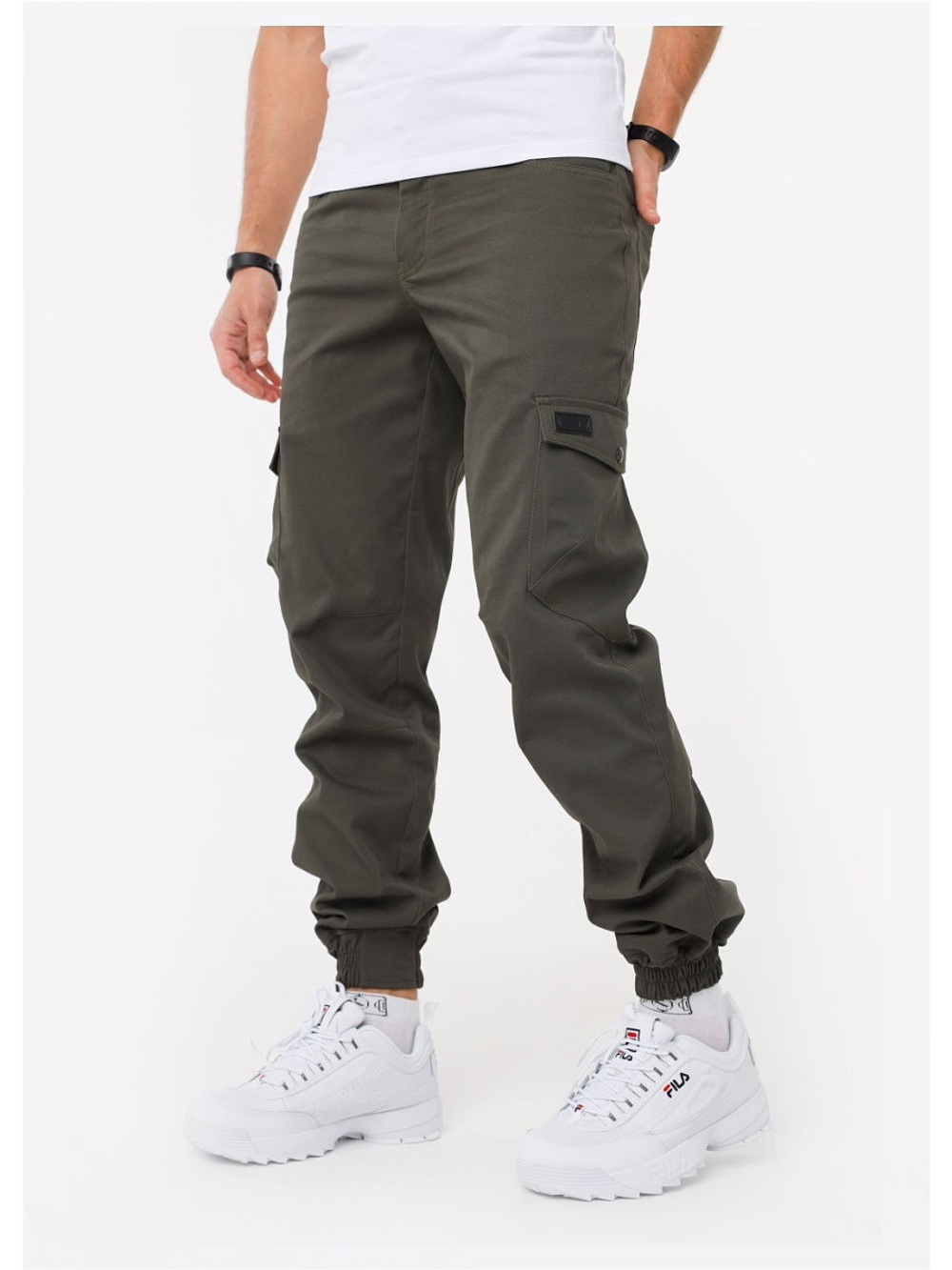 Брюки карго мужские олива Город Горький