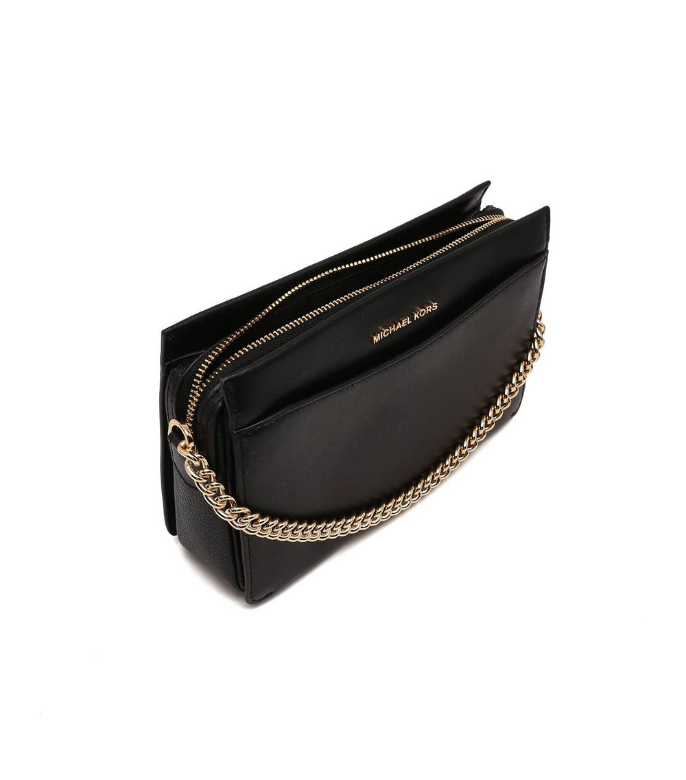 кожаная сумка-мессенджер jet set Michael Kors - черный(32F9GJ6C3L)