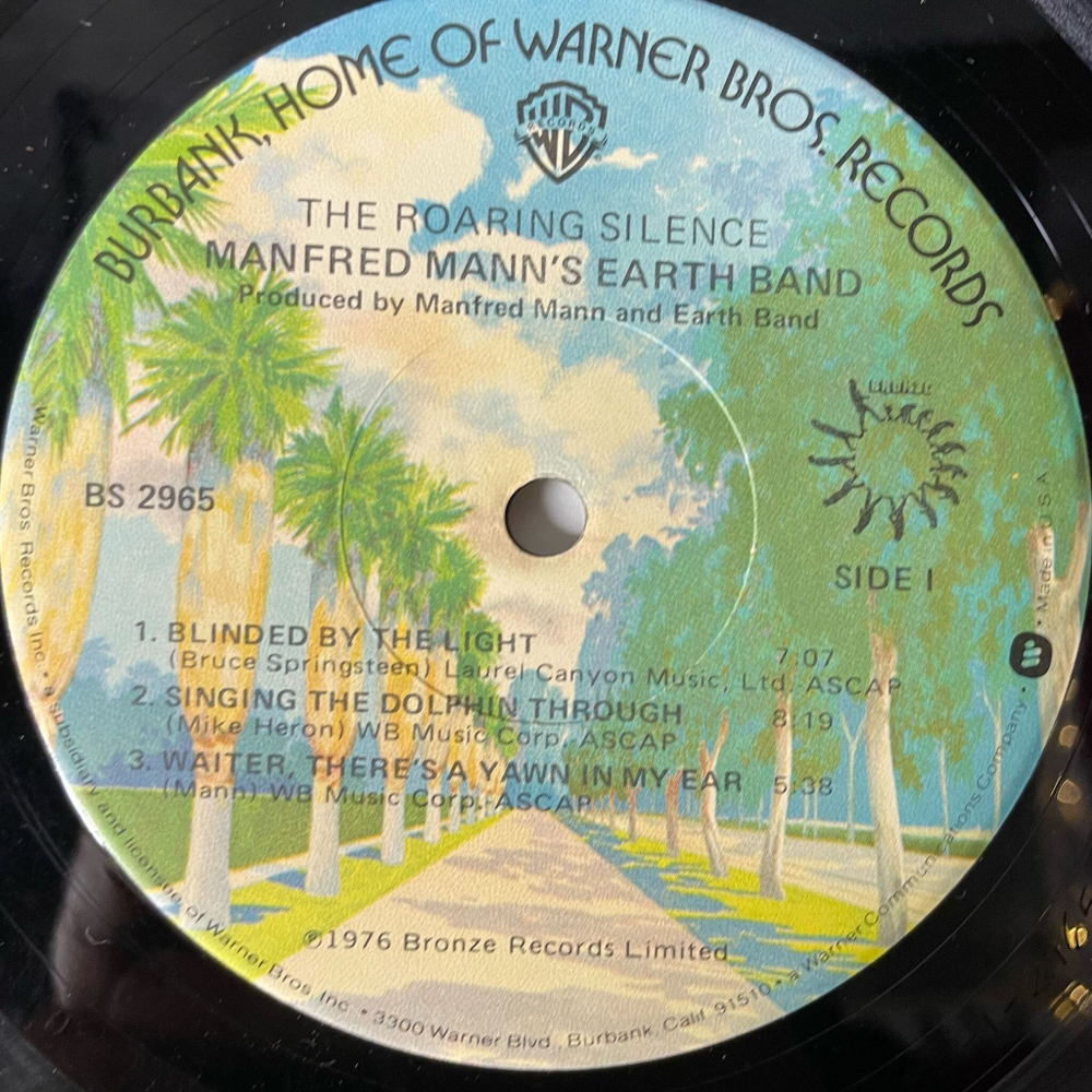 Винтажная виниловая пластинка LP Manfred Mann Earth Band The Roaring Silence (USA 1976) Blinded By The Light