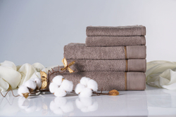 Набор полотенец 2шт Claire Batiste Atelier Brise темно-кофейный