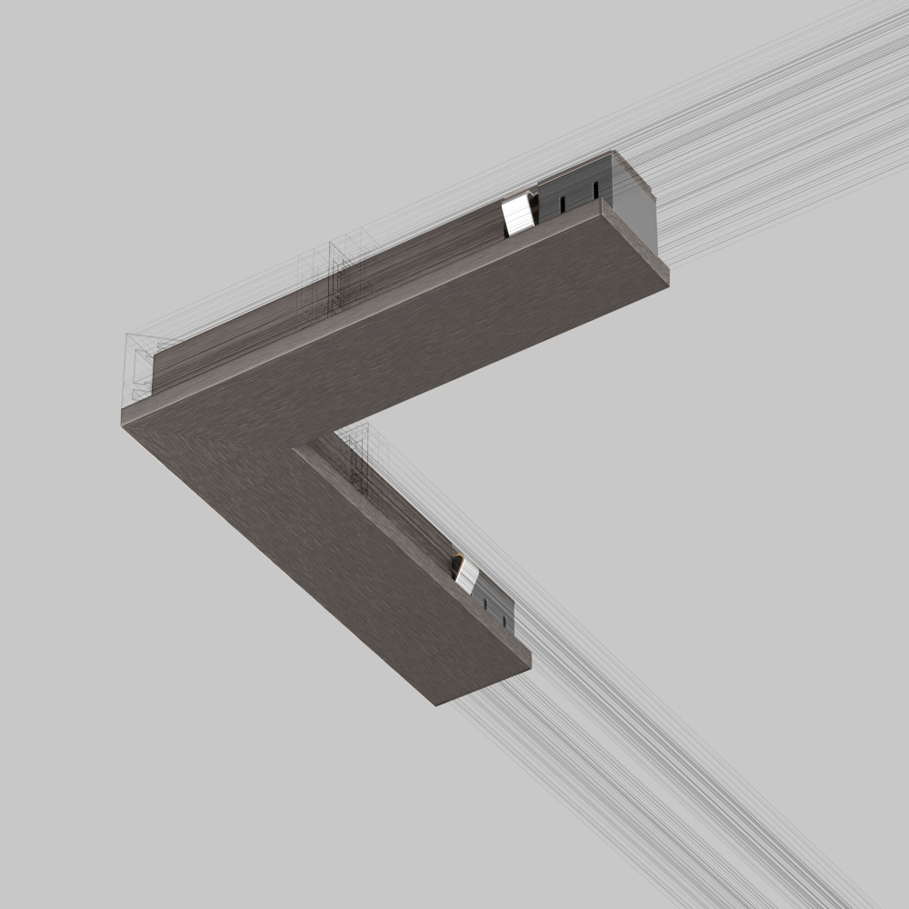 Угловой коннектор Elektrostandard Line Magnetic 85006/00 титан