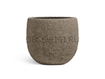 Кашпо TREEZ Effectory Terra Чаша classic серый беж в-36, д-40 см 41.33-22-24-112-RB-40