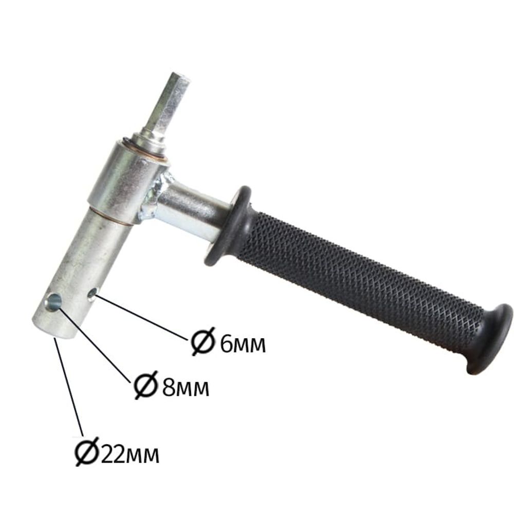 Адаптер ледобура под шуруповерт 22 мм с ручкой