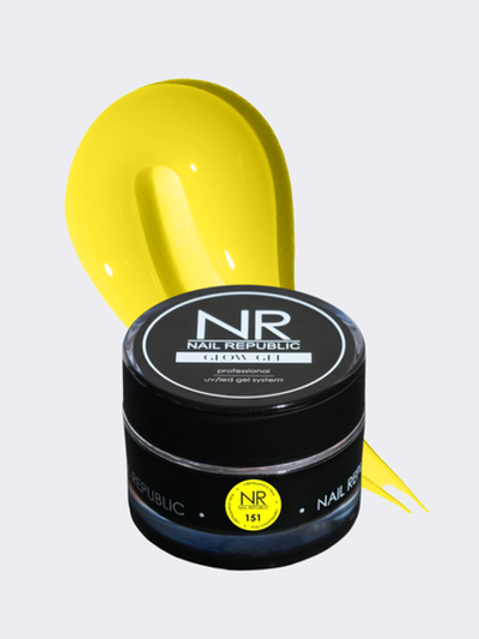 NR Gel Glow - Гель для моделирования №151 желтый, 15 гр