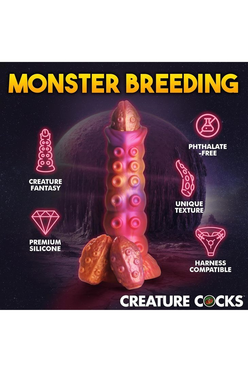 Фаллоимитатор CC Nymphoid Ovipositor 16.5х6.4 см