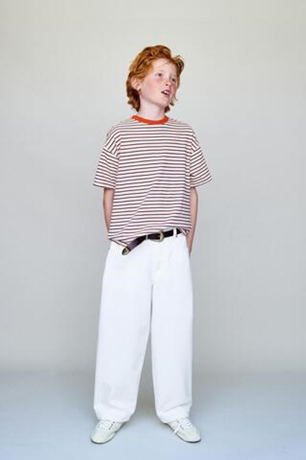 ZARA ДЖИНСЫ СВОБОДНОГО КРОЯ, БЕЛЫЙ