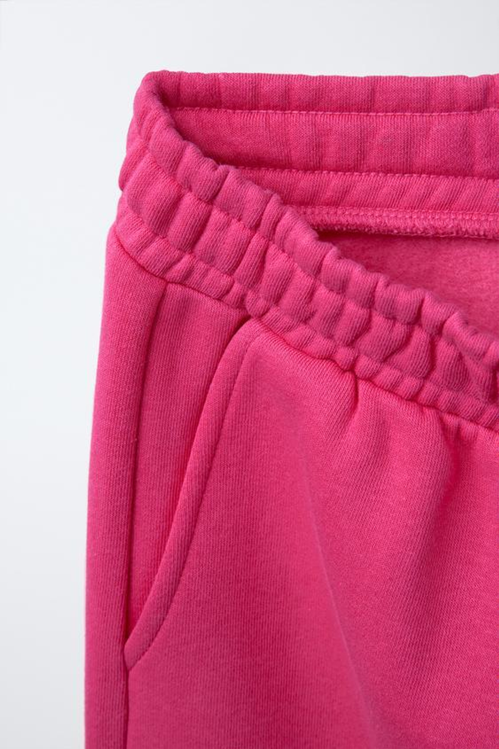 ZARA БРЮКИ-ДЖОГГЕРЫ ИЗ МЯГКОЙ ТКАНИ, ЦВЕТ ФУКСИИ