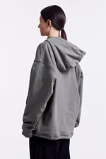 Худи Гербарий Гречиха Light со шнурком в поясе хаки