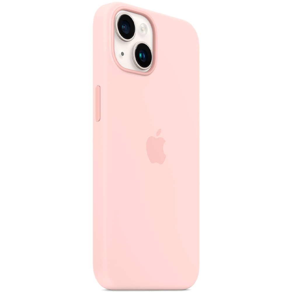 Силиконовый чехол с поддержкой MagSafe Apple Silicone Case для iPhone 14, Chalk Pink (Розовый мел)