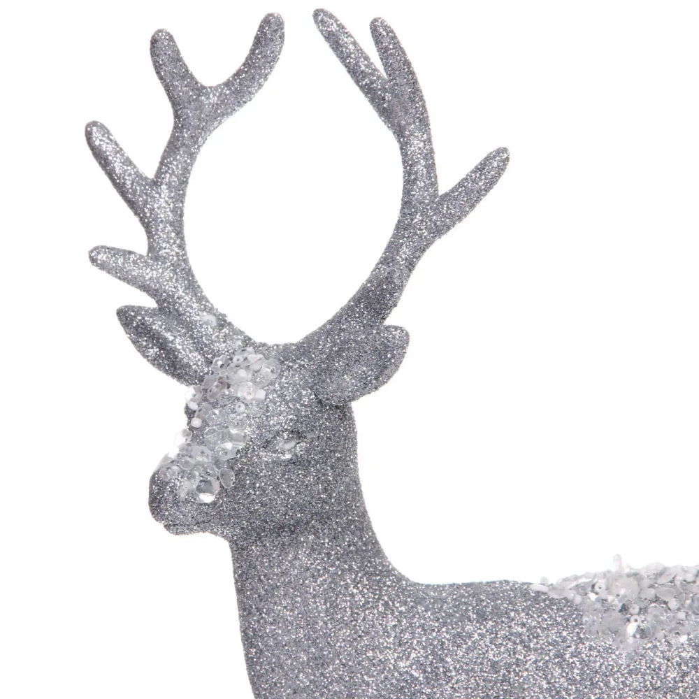Фигурка новогодняя MAGIC «Лесной олень» 32*22*6 см, Серебро