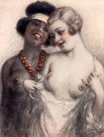 Henri Vincent-Anglade (1876-1956) - эротическое искусство французского художника