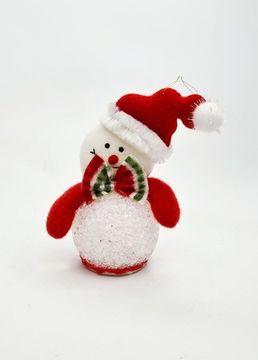 Игрушка световая снеговичок 11х7 см