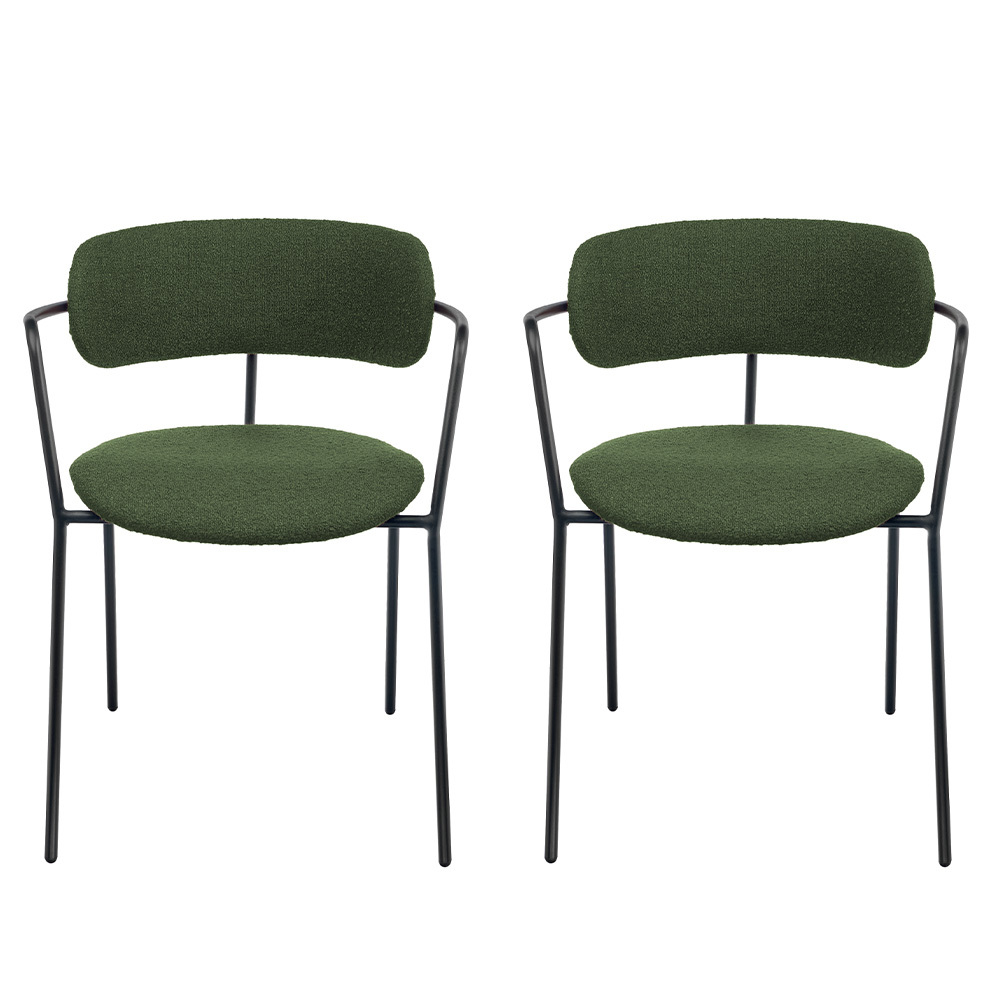 Комплект из 2-х стульев Ant букле зелёный
