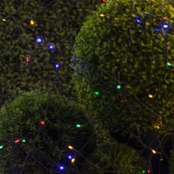 Садовая гирлянда ЭРА ERAUF024-16 Сеть 150 LED на солнечной батарее мультиколор 2мХ1,35м | Садовые декоративные светильники