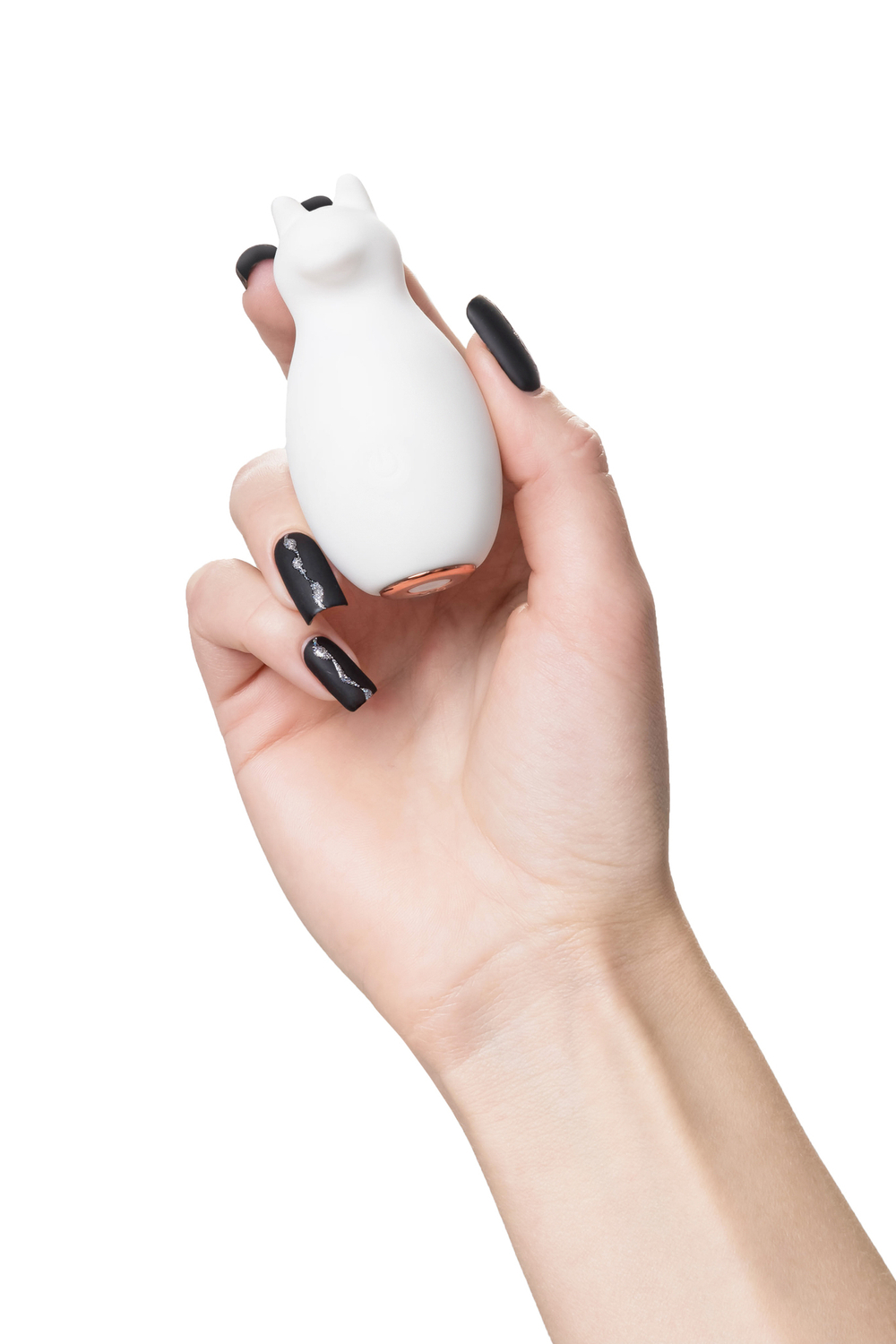 Вибратор Mr.Bear из силикона белый 7,5 см